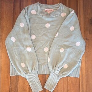 Philosophy Women's mint green Polka Dot Sweater